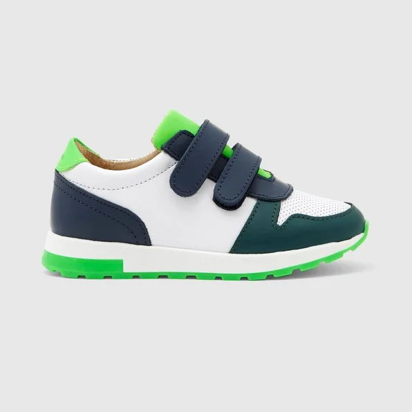 Jacadi Boy Running Sneakers in Navy/Green