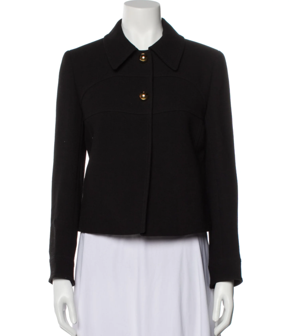 Prada Wool Jacket with Gold Buttons
