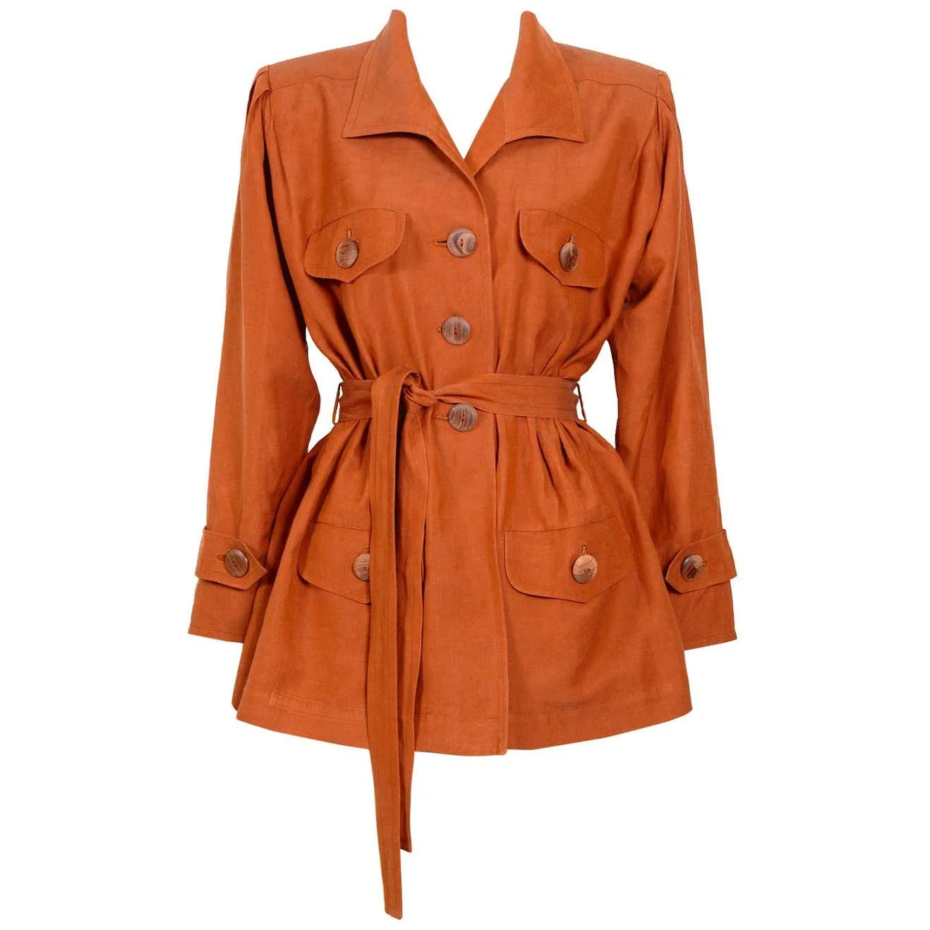 Yves Saint Laurent Vintage 90s Rive Gauche Safari Jacket in