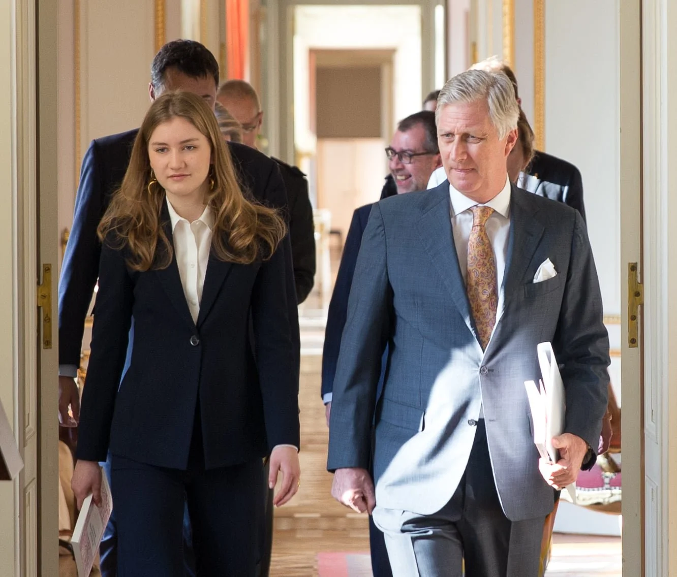 King Philippe, Queen Mathilde, and Princess Elisabeth attend meeting on Ukraine