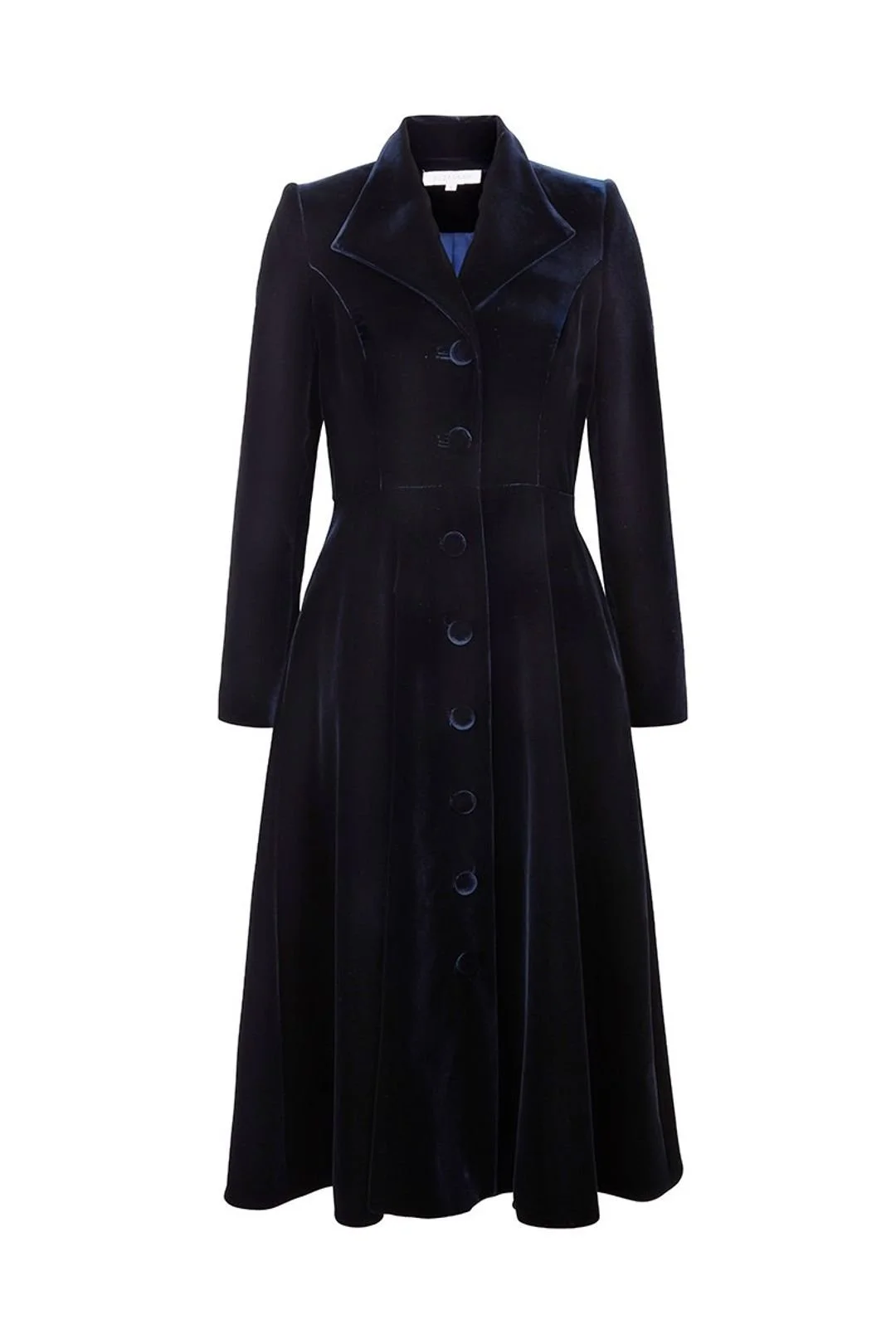Suzannah Hunter Coat in Navy Velvet