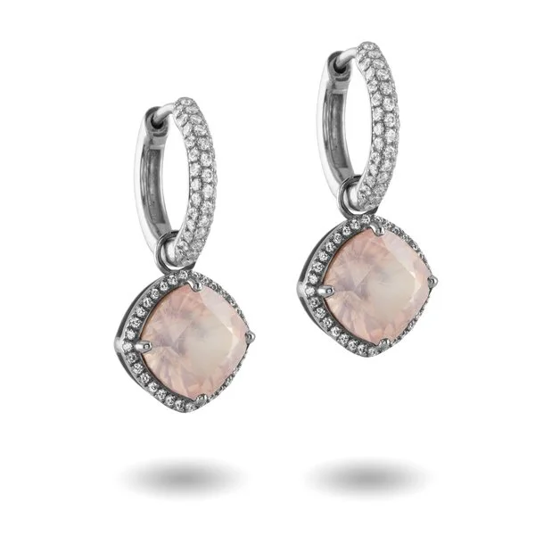 Rare Jewelry Sif Loops Pendants in Rose Quartz