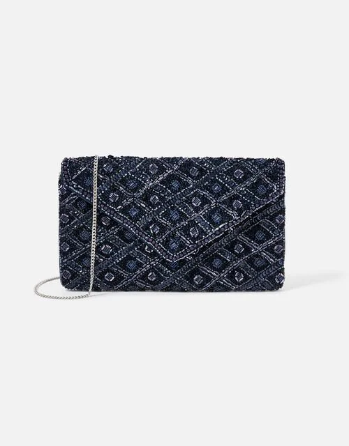 Accessorize Tabitha Bead-Embellished Clutch Bag