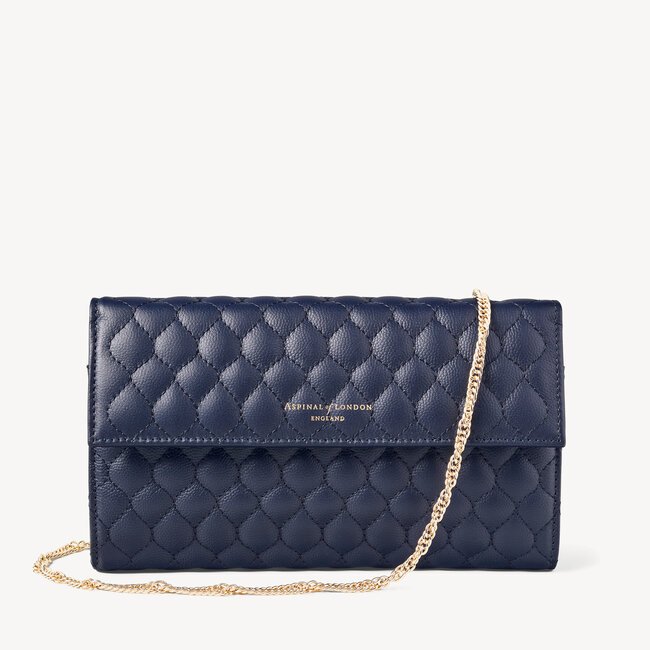 Aspinal of London London Clutch Purse with Chain in Navy Quilted Kaviar.jpg