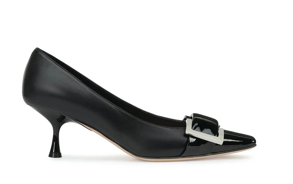 Sergio Rossi SR Twenty Pumps in Black Leather — UFO No More