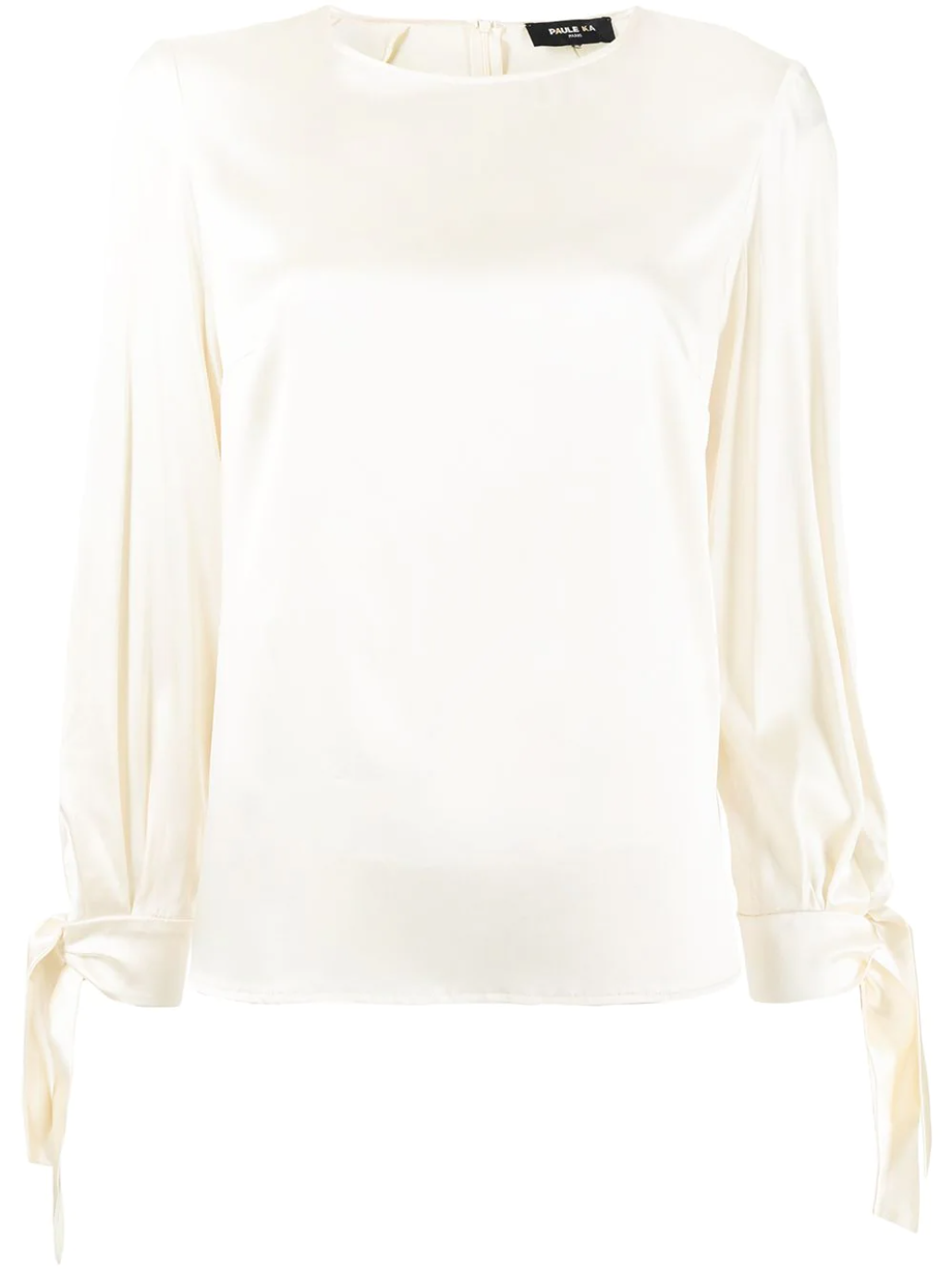 Paule Ka Long-Sleeve Silk Blouse