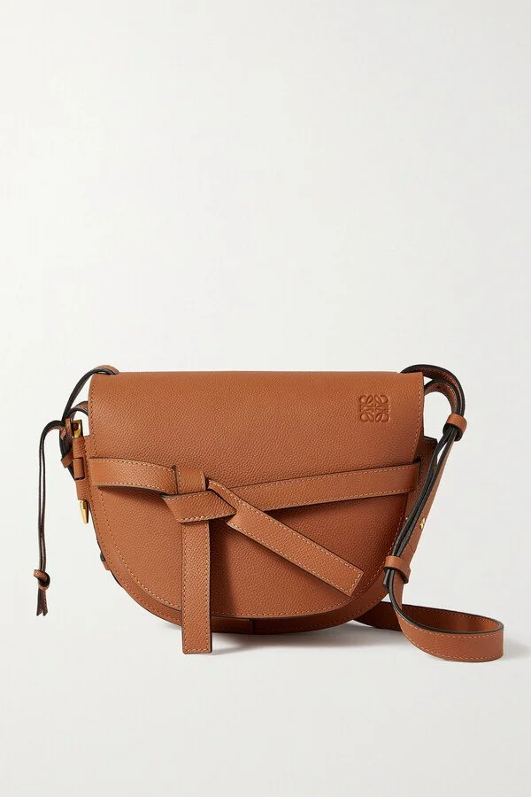 Loewe Gate Small Textured-Leather Shoulder Bag