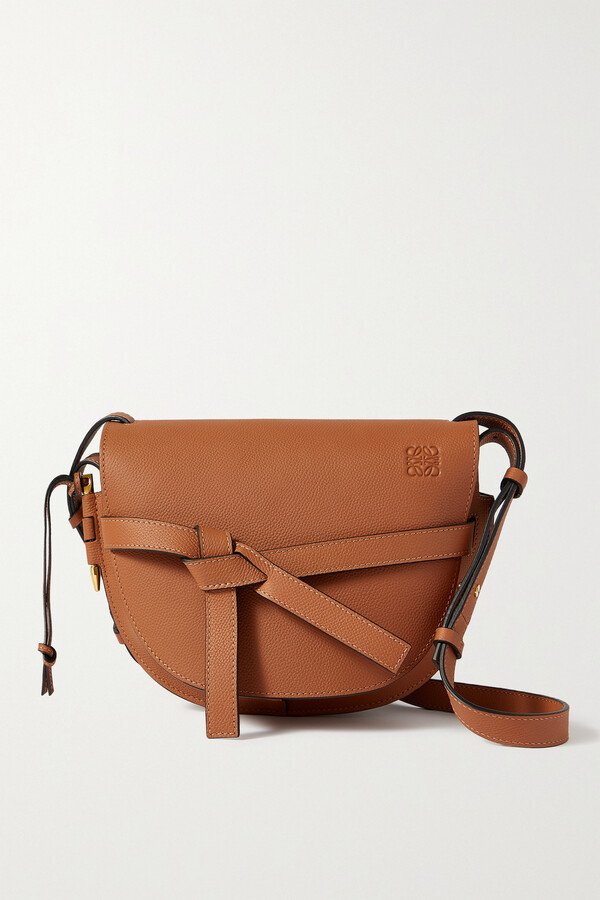 Loewe Gate Small Textured-Leather Shoulder Bag — UFO No More