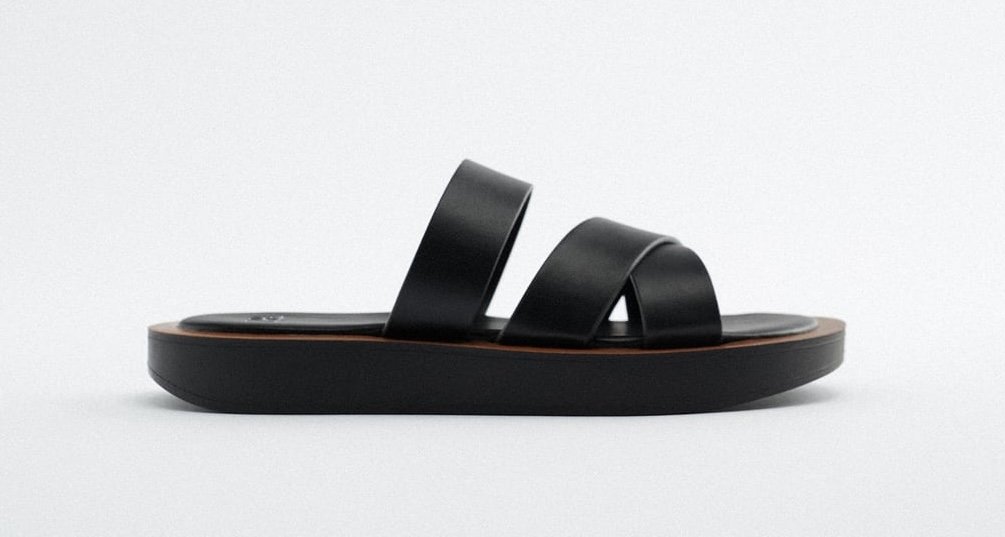 Zara Minimal Flat Sandals
