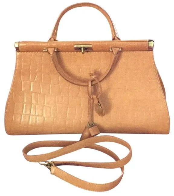 Mulberry Croc Embossed Satchel