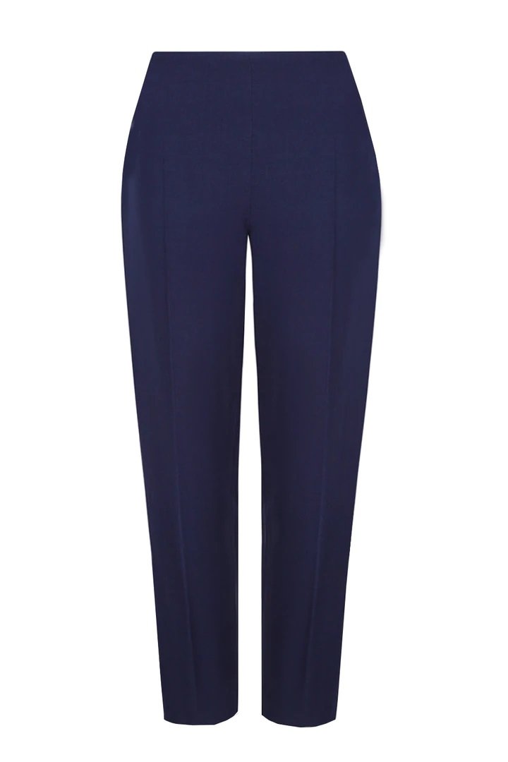 Lalage Beaumont Phoebe Trousers in Navy Faille.jpg