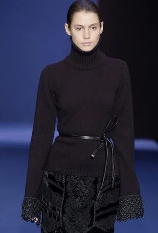 Andrew Gn Wide Sleeves Turtleneck Top