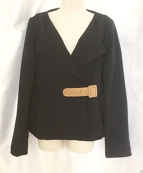 Marni Black Jacket with Suede Belt