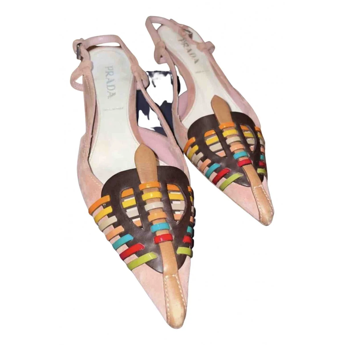 Prada Multicolor Slingback Pumps