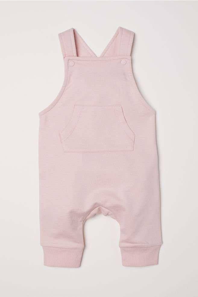 H&M Baby Cotton Dungarees in Powder Pink.jpg