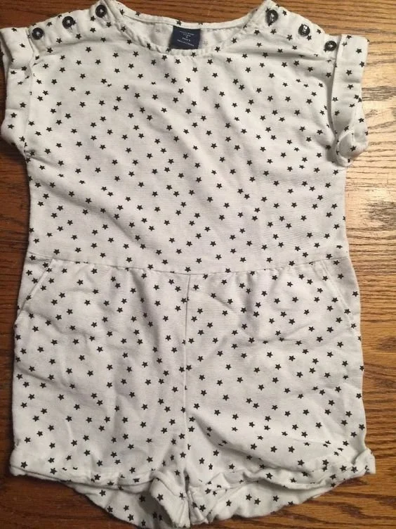 Cotton On Star-Print Playsuit in White
