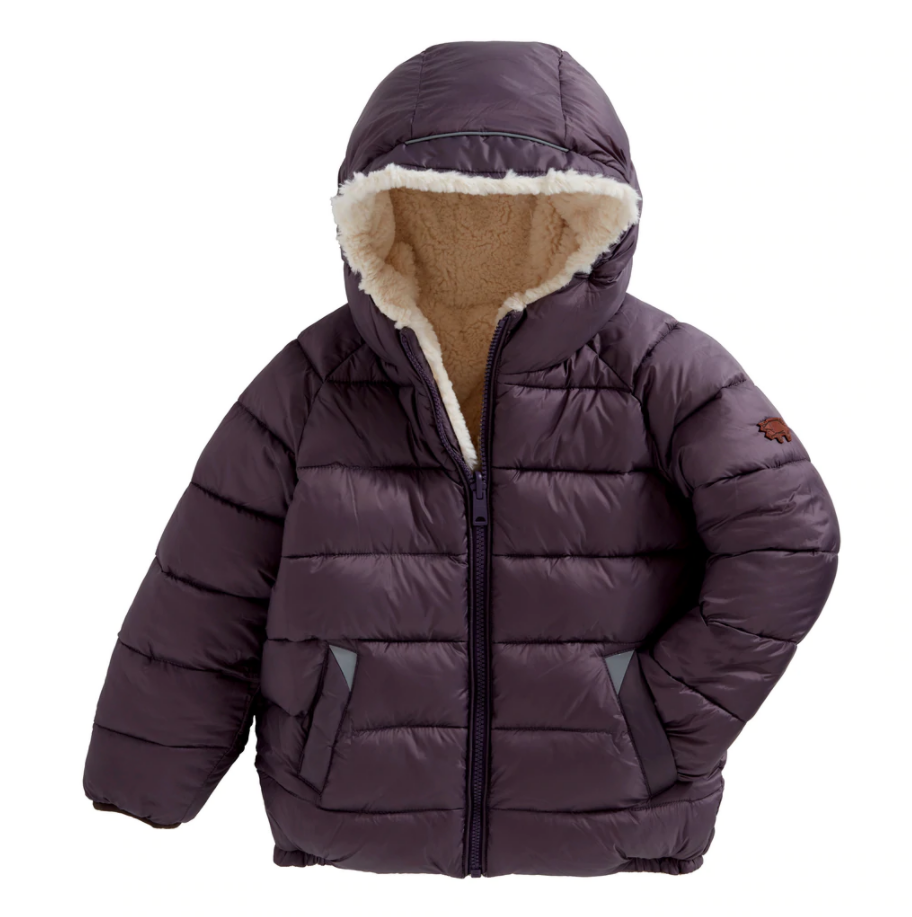 Toastie Kids Ecoreversible Sherpa Puffer Jacket in Dove Biscuit.png