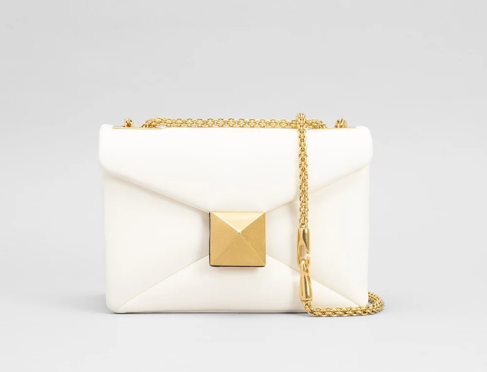 Valentino Garavani One Stud Crossbody Bag in White — UFO No More