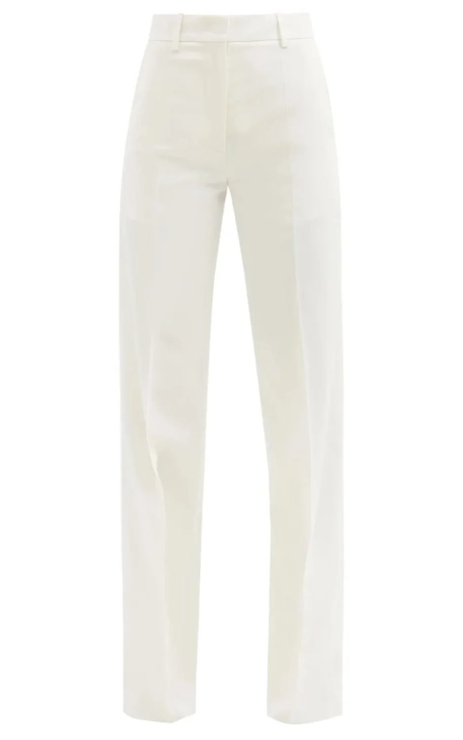 Valentino Pintucked Wool Tailored Trousers