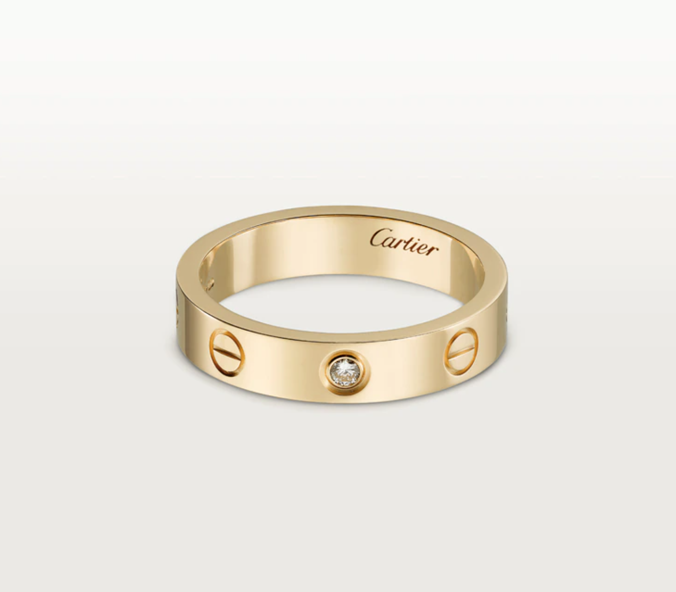 Cartier Love Wedding Band with 1 Diamond