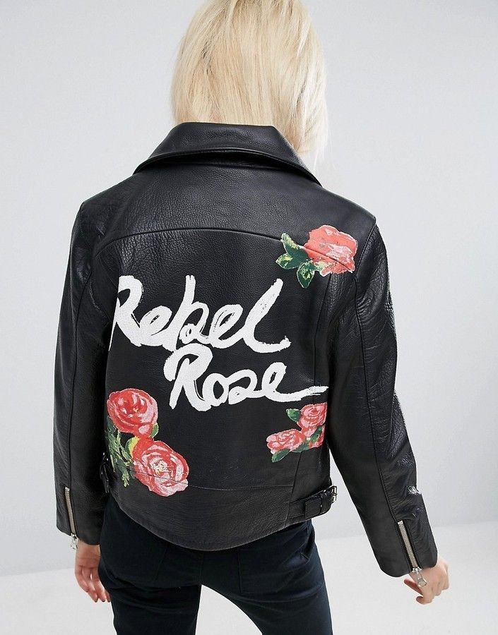 ASOS Leather Biker Jacket in Black with Rebel Rose Back Print.jpg
