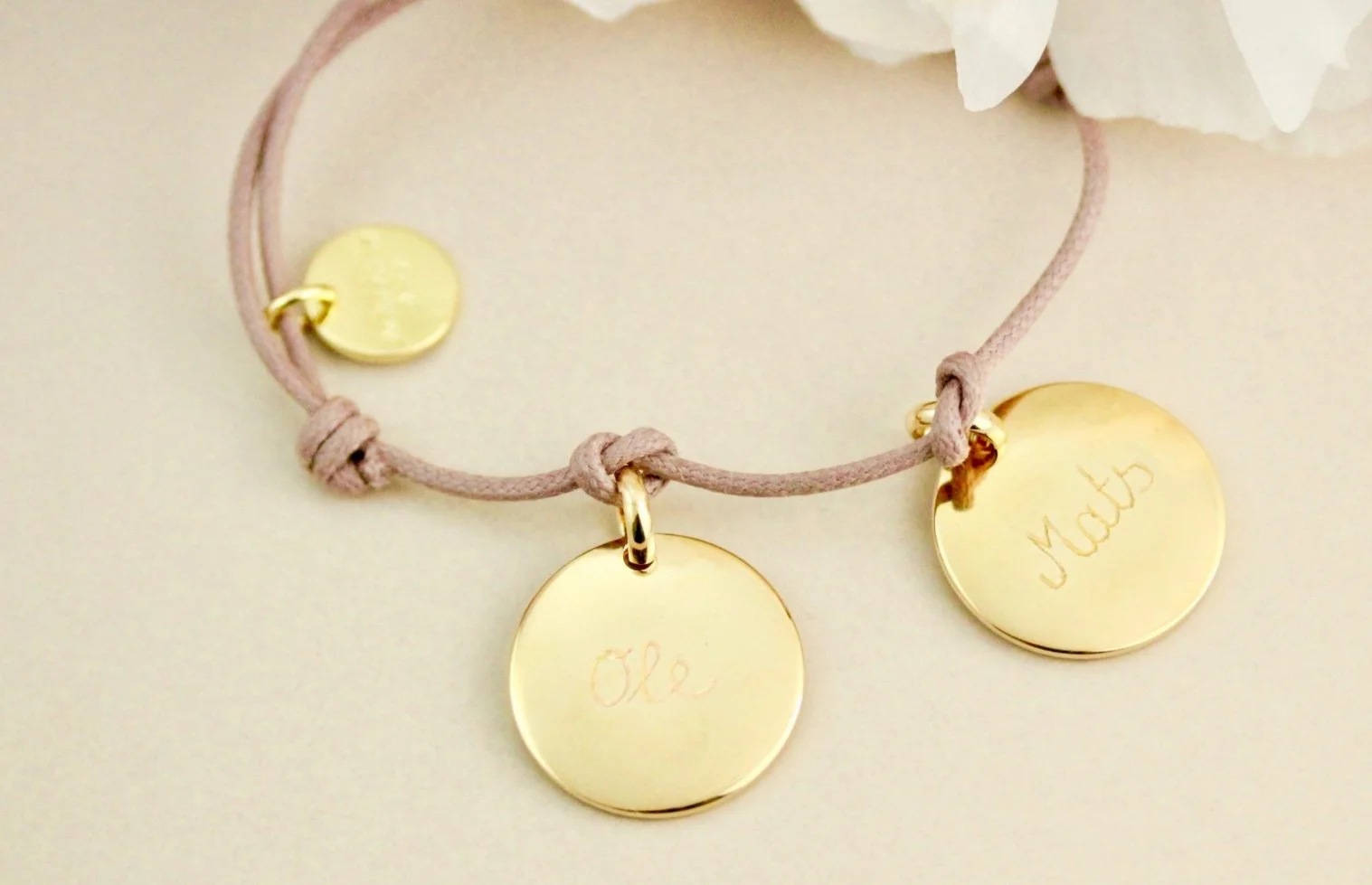 Pelina Bijoux Classic 2 Bracelet in Taupe & Silver