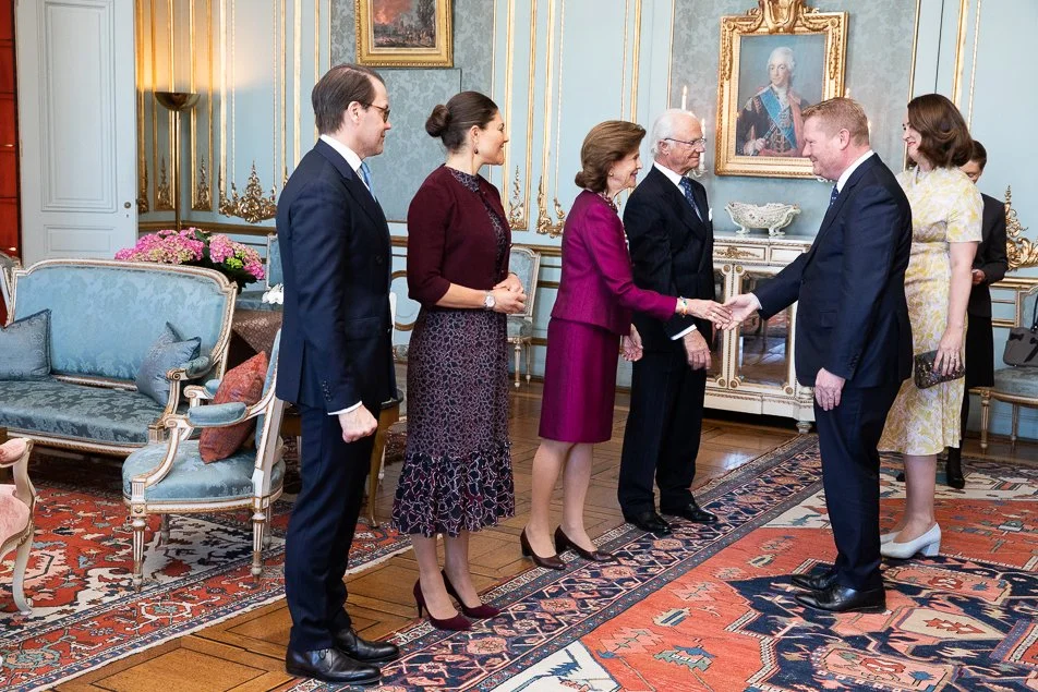 Swedish Royal Family hosts Diplomatic Reception at Royal Palace