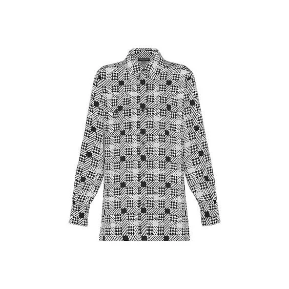 Louis Vuitton Houndstooth Check Print Shirt