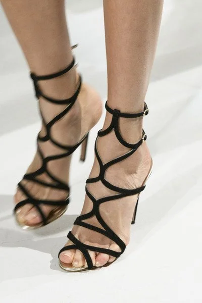 Giambattista Valli HC Strappy Sandals in Black