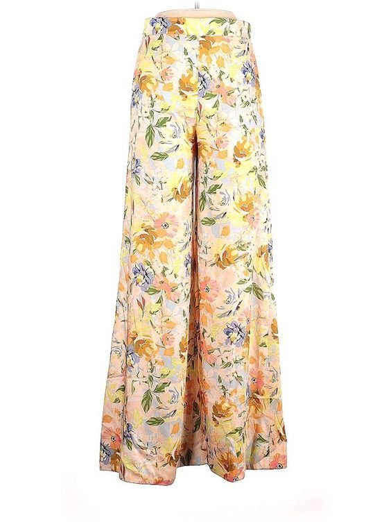 Zara Floral Print Wide-Leg Trousers — UFO No More