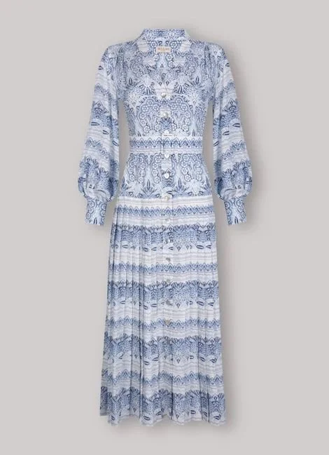 Beulah London Romily Dress in Indigo