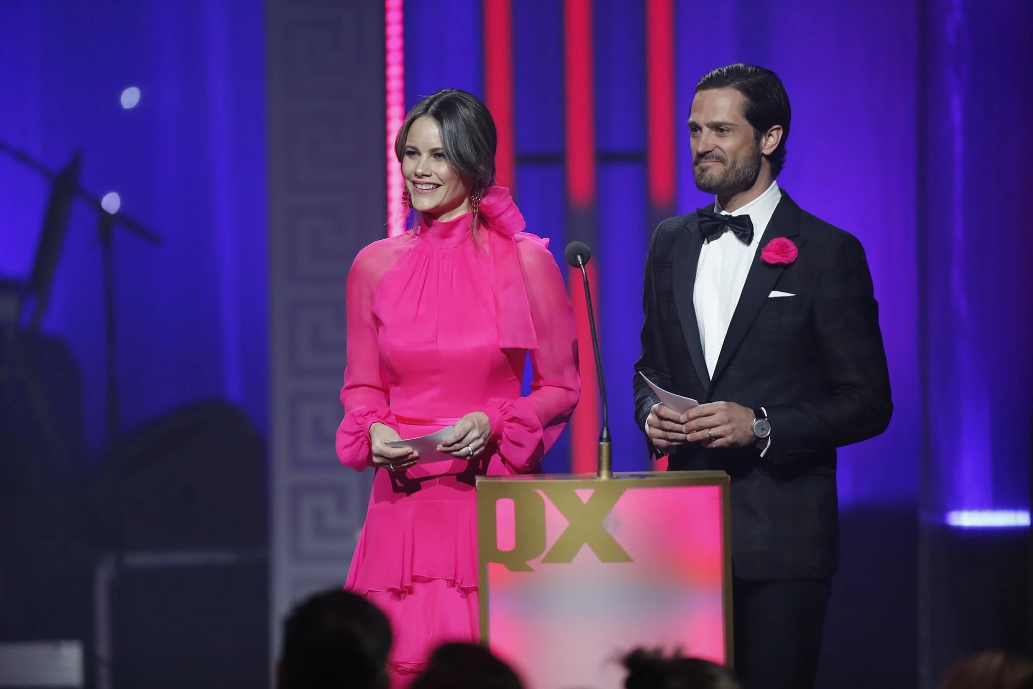 Prince Carl-Philip and Princess Sofia attend QX-Galan