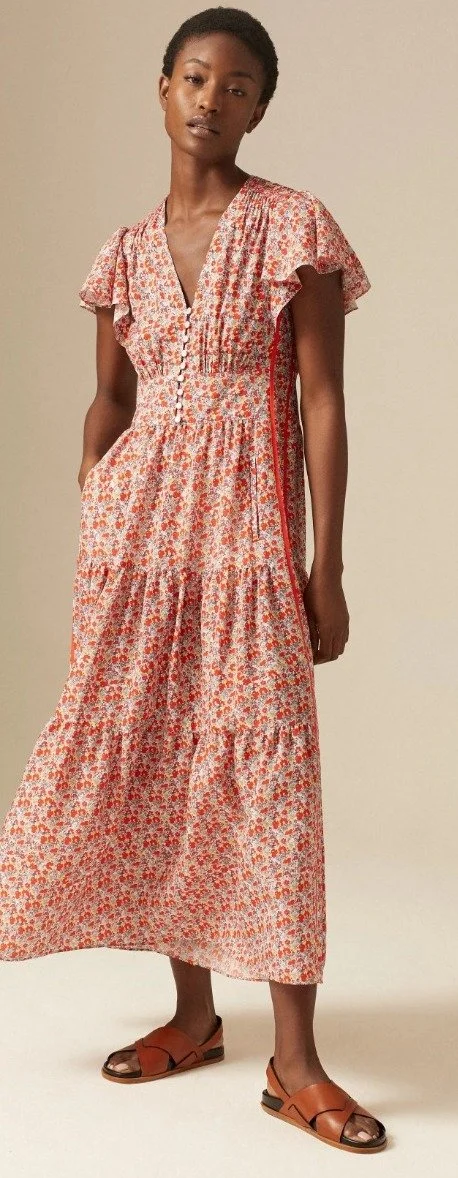 ME + EM Ditsy Floral Tea Dress