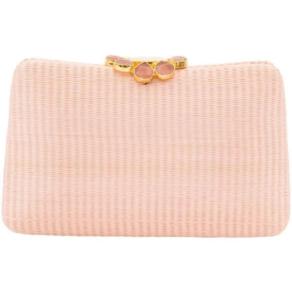 Serpui Charlotte Clutch with Natural Stones