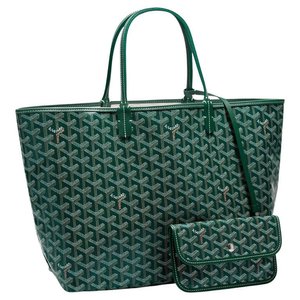 goyard tote bag green