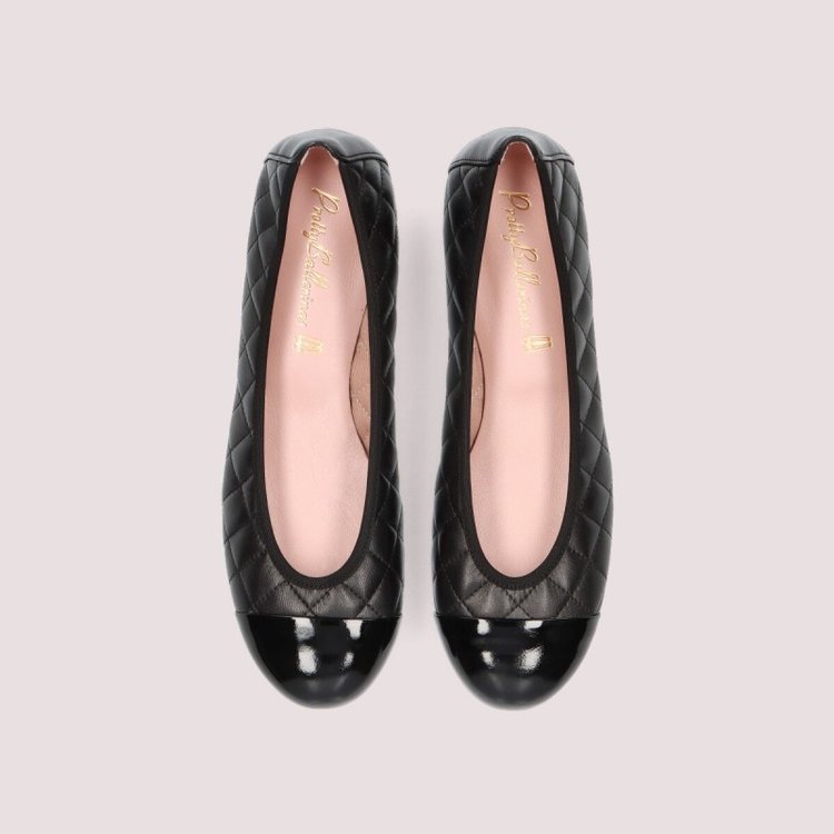Chanel Quilted Ballerinas in Black Aged Calfskin — UFO No More