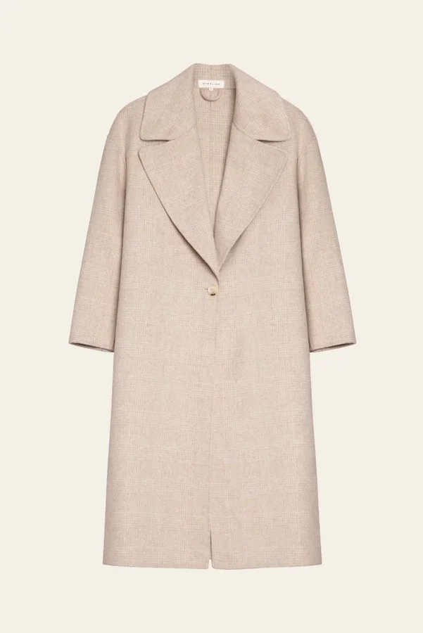By Malina Dawn Coat in Sand Check