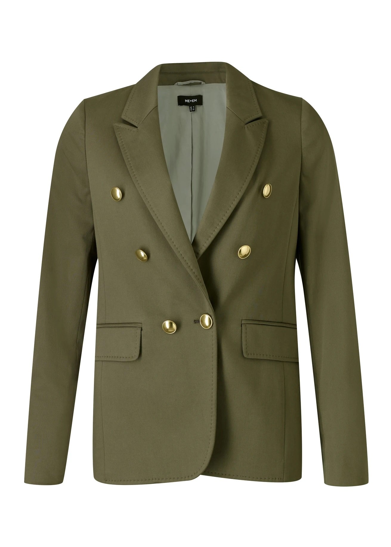 Me+Em AM-PM Blazer in Light Khaki Satined Cotton.jpg