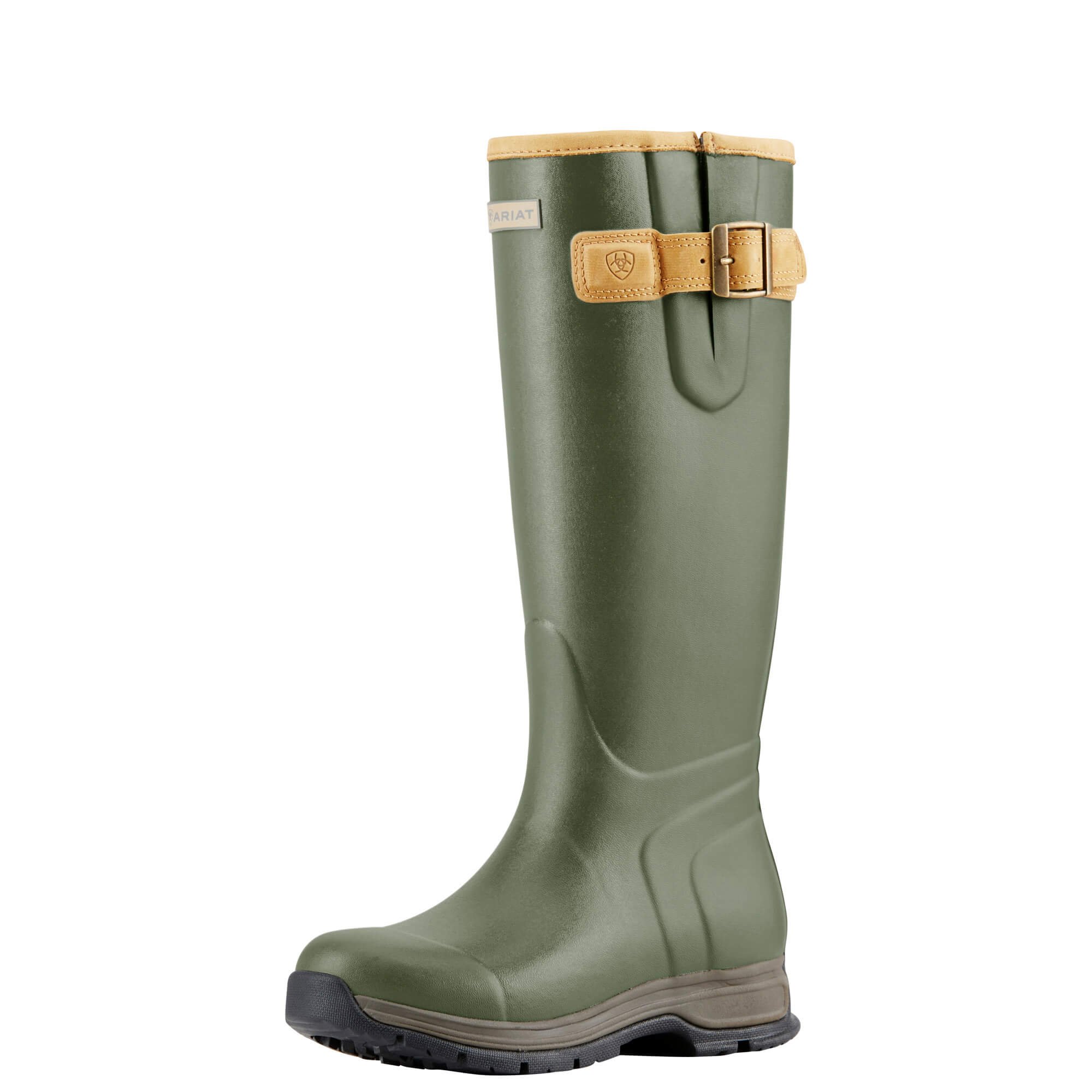 Ariat Burford Waterproof Rubber Boot in Olive Green.jpg