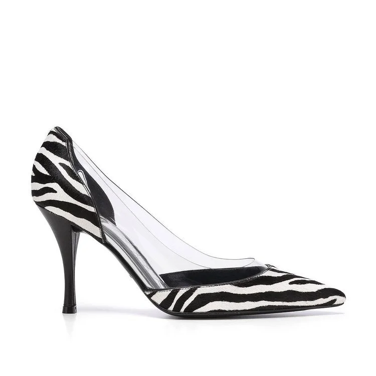 Magrit Vera Pumps in Black Leather