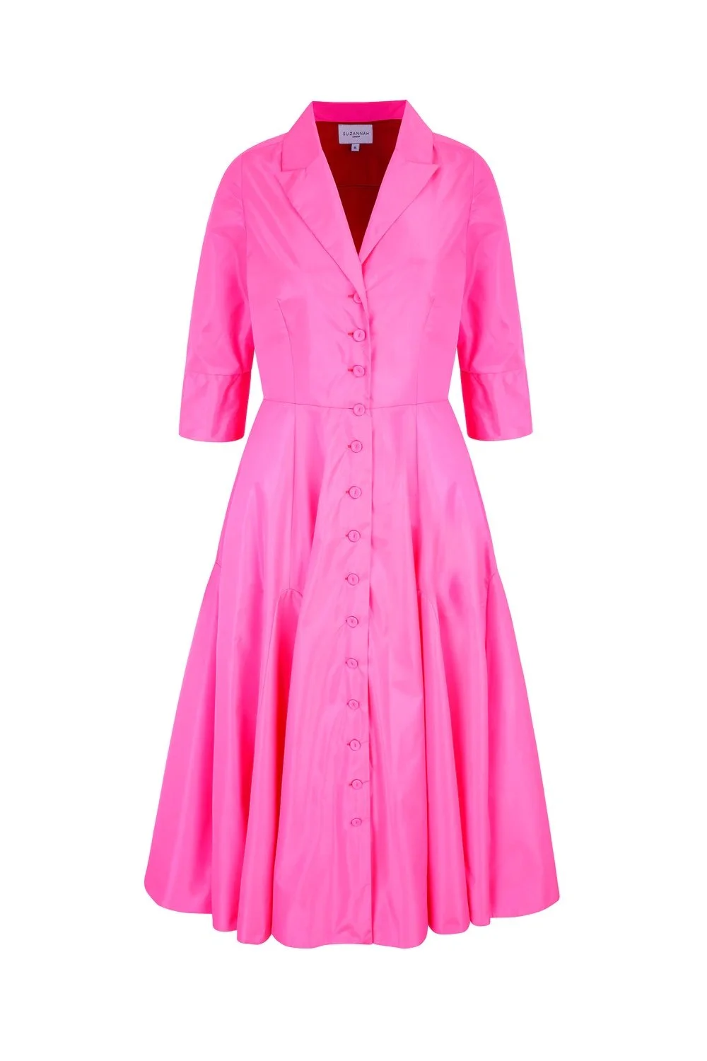 Suzannah Eudora Cocktail Shirt Dress in Green