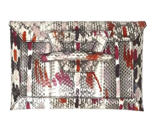 Sophie Habsburg Moneypenny Bag in Paint Watersnake