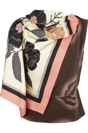 Dries Van Noten Floral Scarf Sash Top