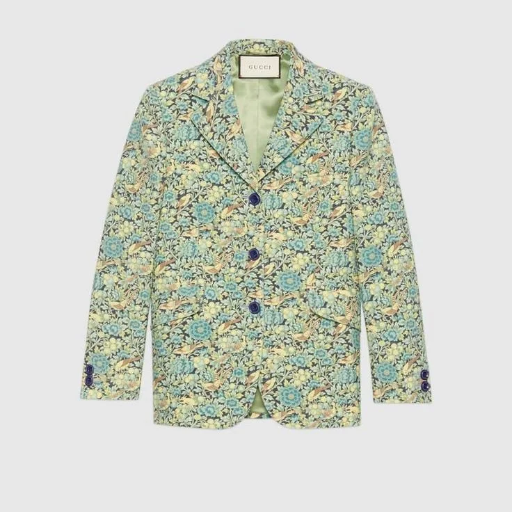 Gucci x Liberty London Floral Print Wool &amp; Mohair Jacket