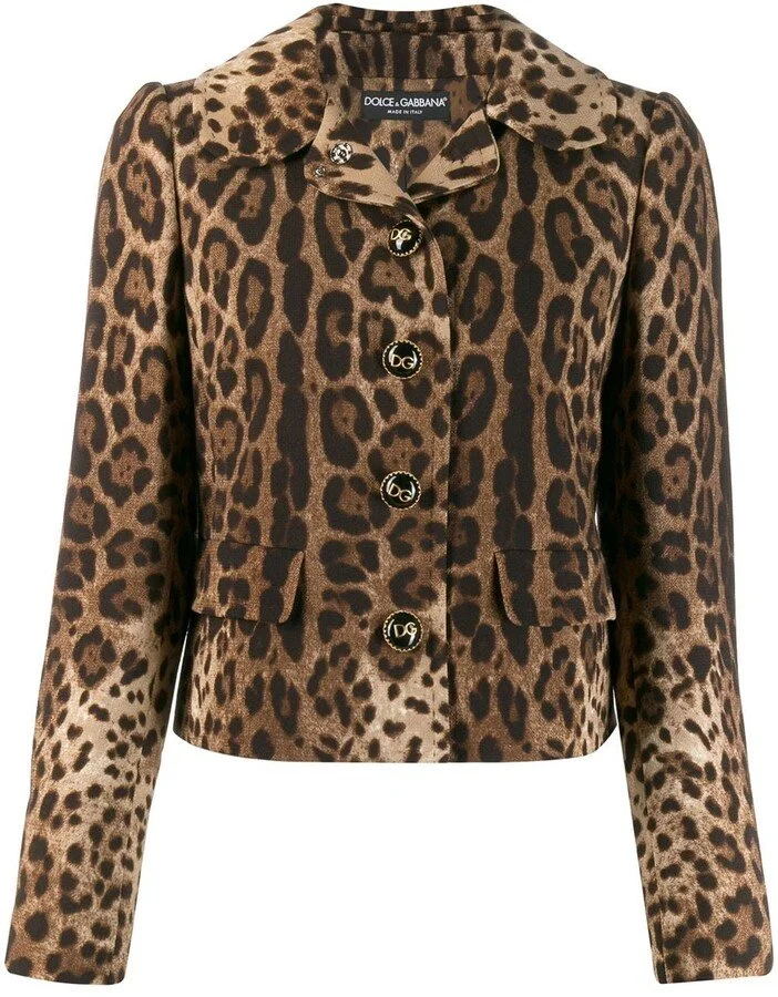 Dolce & Gabbana Leopard Print Jacket