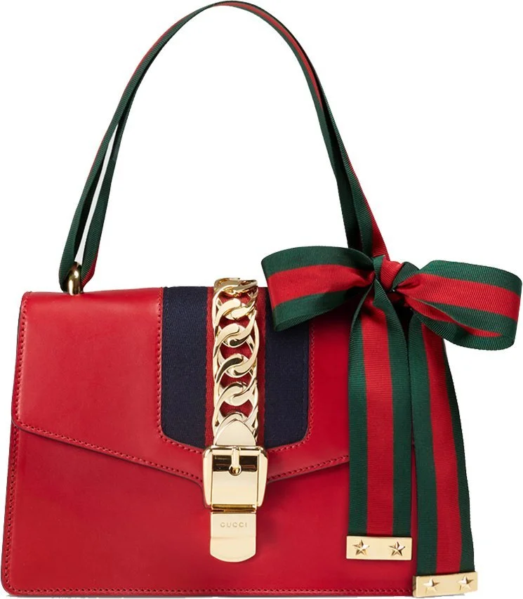 Gucci Sylvie Shoulder Bag in Red