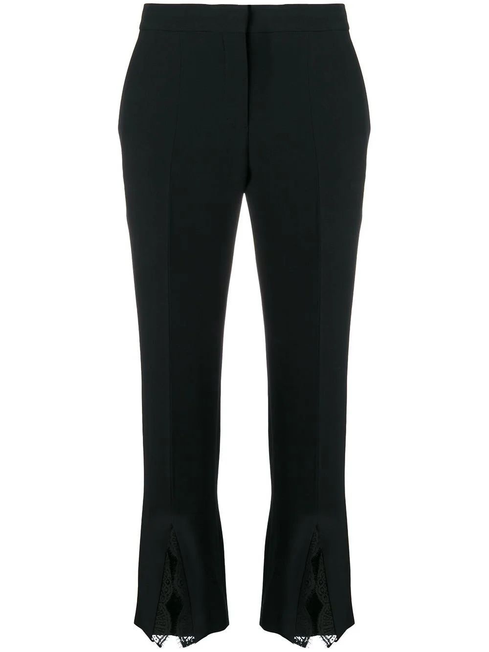 Alexander McQueen Lace-Trimmed Trousers in Black