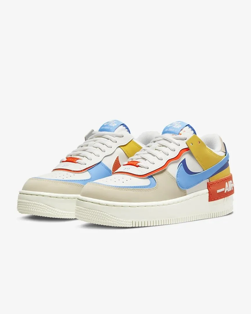 air force 1s orange and blue