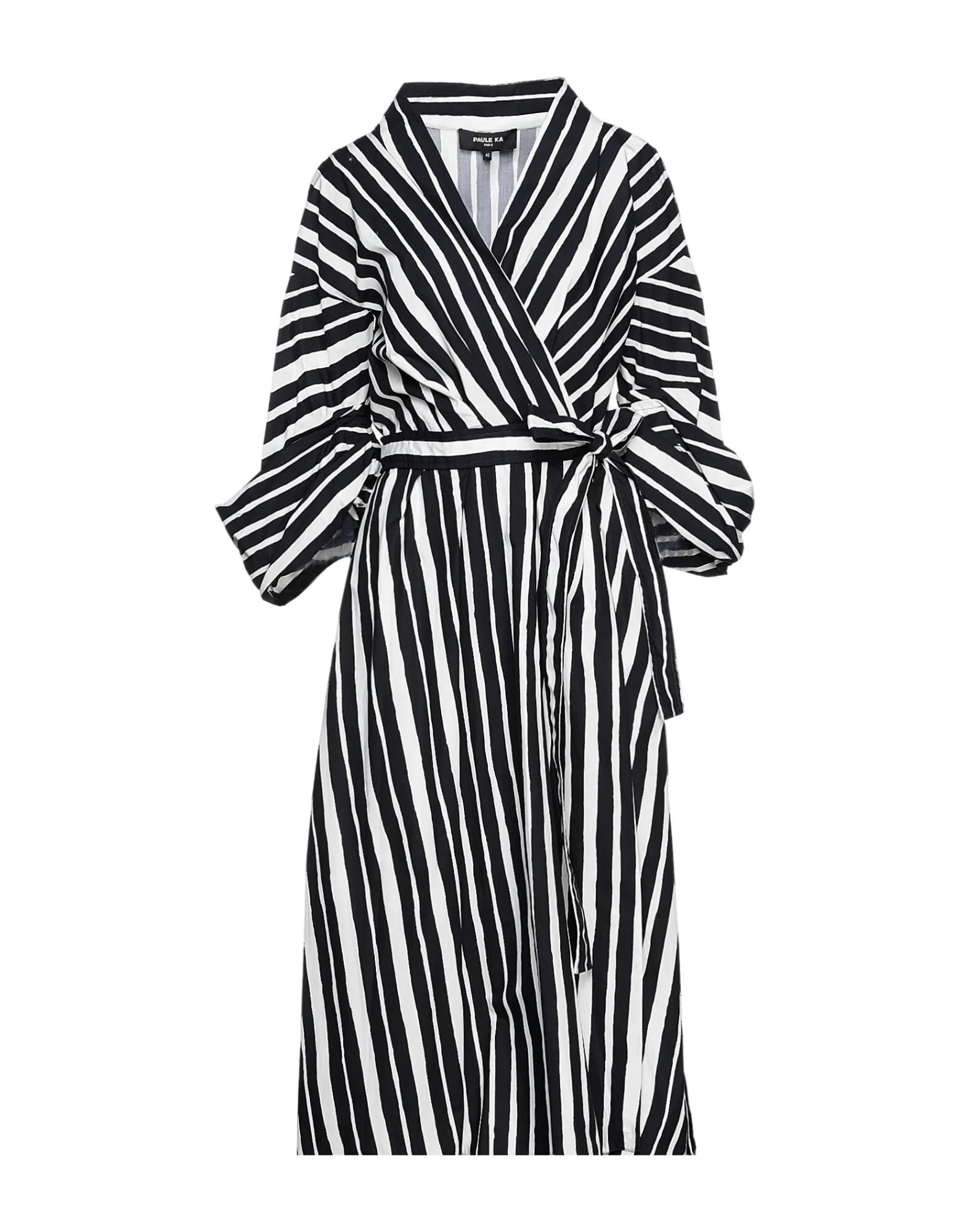 Paule Ka Striped Midi Dress