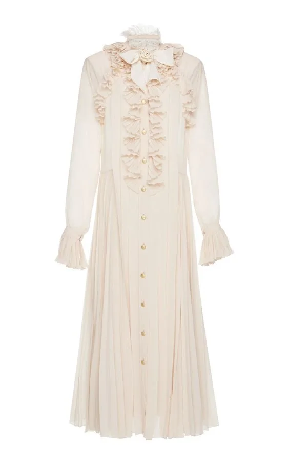 Philosophy di Lorenzo Serafini Ruffle Trim Shirt Dress